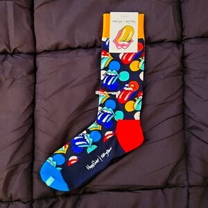 Happy Socks-Rolling Stones-US-M 8-12 Long Socks